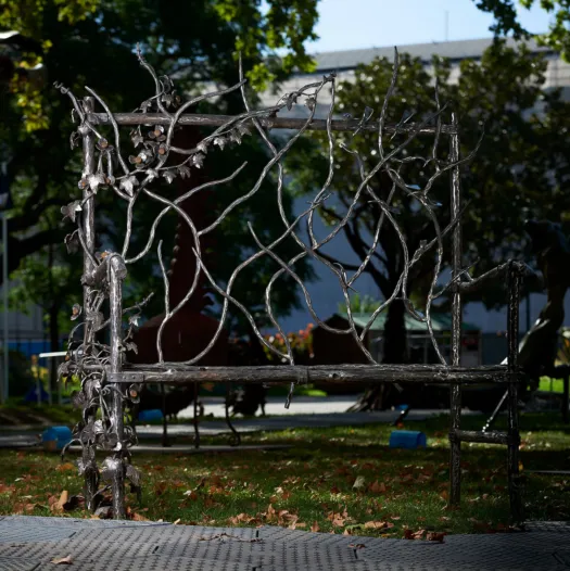 Birds on a Bench by Paul Cacioli