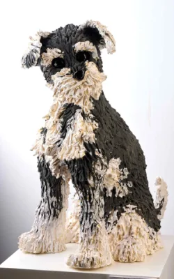 Black and White Dog by Heather Wilson