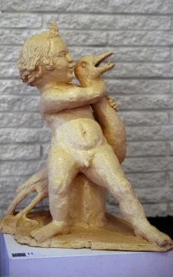 Boy with Goose by Graham Duell