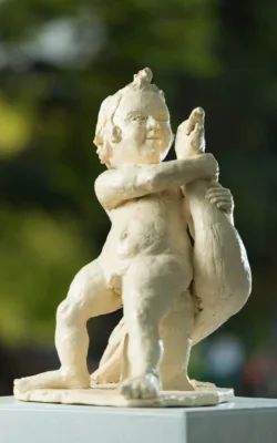 Boy with Goose by Graham Duell