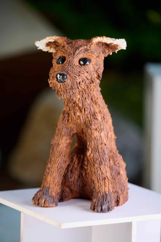 Brown dog by Heather Wilson