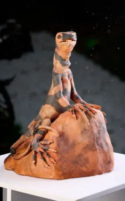 Brown Monitor Lizard by Heather Wilson