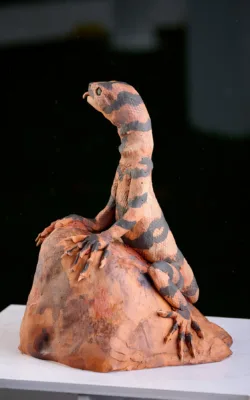 Brown Monitor Lizard by Heather Wilson