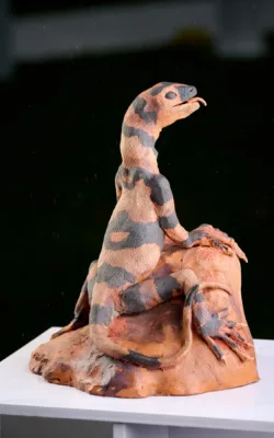 Brown Monitor Lizard by Heather Wilson