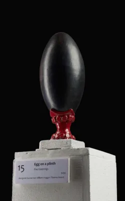 Egg on a plinth by Paul Gennings