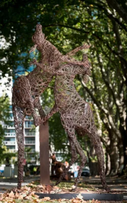 Fighting Roos by Jo  Caminiti