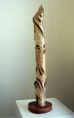 Frilly Birch Fish - Totem no. IV by Fay Gerber