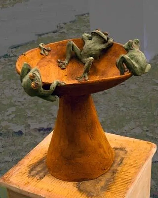 Frog Bath by Meredith Plain