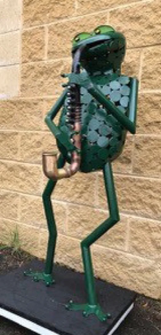 Frog on Sax by Lawrence Marshall