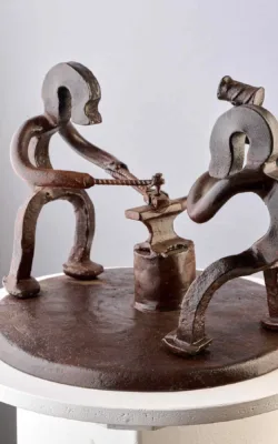 Getting his eye in. by Tim Kervin