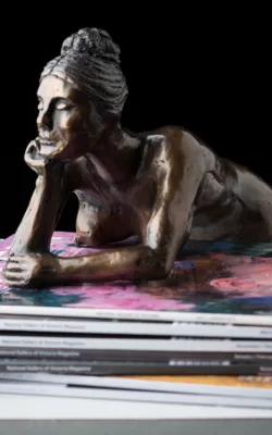 Girl on Books by Eva Ermer