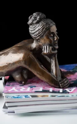 Girl on Books by Eva Ermer