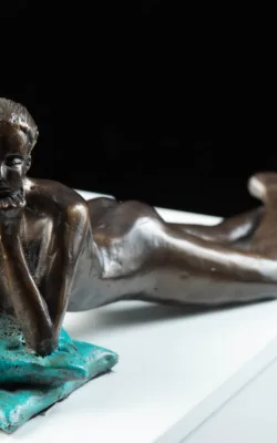 Girl on Cushions by Eva Ermer