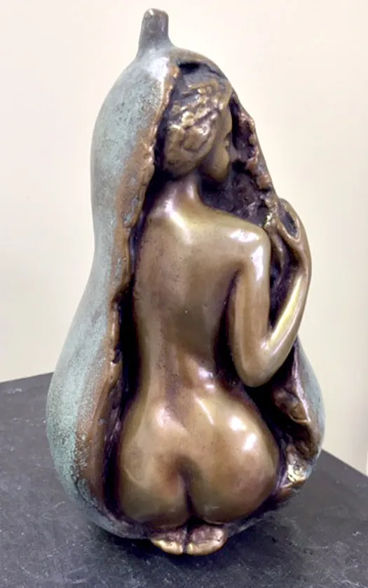 Grace Girl in a Pear by Eva Ermer