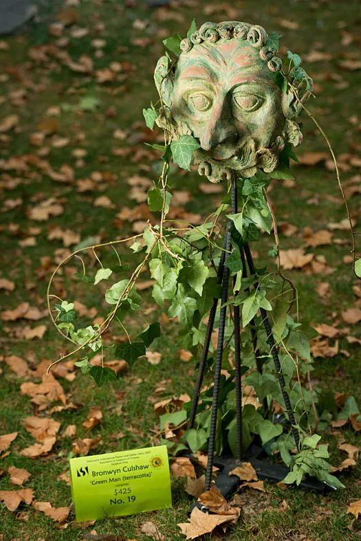 Green Man (terracotta) by Bronwyn Culshaw