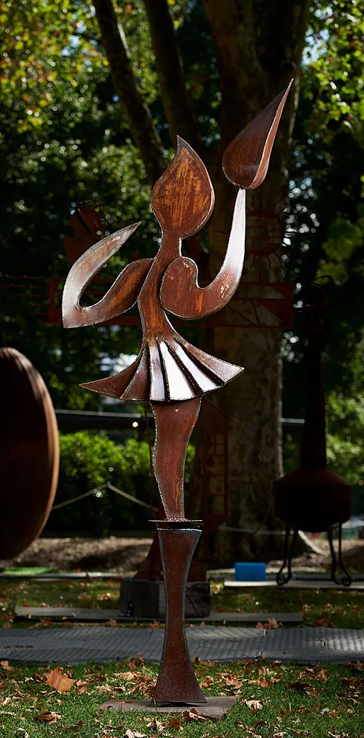 Happy Girl (windblown kinetic) by Issa Ouattara
