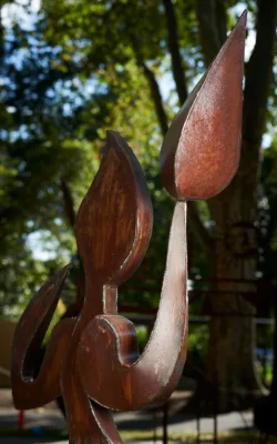 Happy Girl (windblown kinetic) by Issa Ouattara