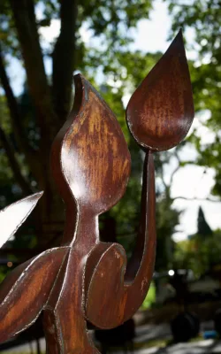 Happy Girl (windblown kinetic) by Issa Ouattara