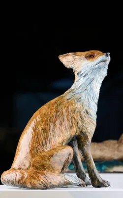 Into the Wind - Red Fox by Jake Mikoda