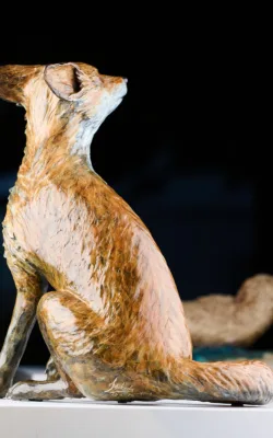 Into the Wind - Red Fox by Jake Mikoda