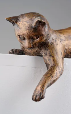 Kitten at Play by Anna Meszaros