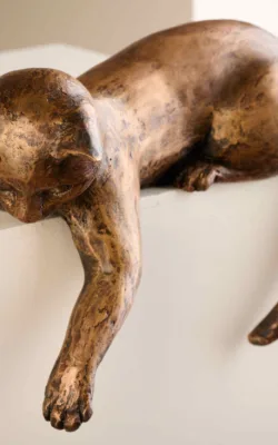 Kitten at Play by Anna Meszaros