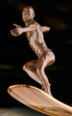 Long board Surfer by Trevor Carter