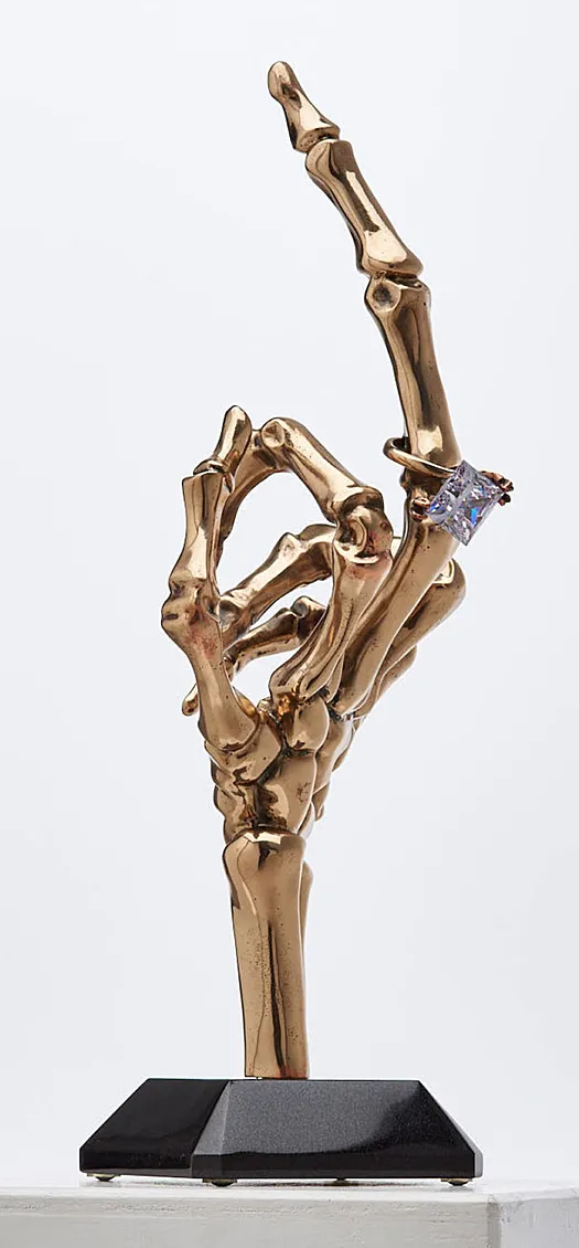 Memento Mori with Middle Finger Extended by Todd Lyndon Stuart