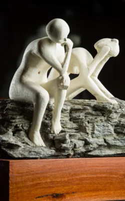 Mr and Mrs Thinker by Brian  Wigg