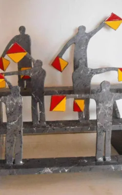 Port of Sale  - Semaphore flag signaling system by David Doyle