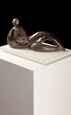 Reclining Woman with Child by Monica Mauer Jan