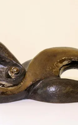 Reclining Woman with Child by Monica Mauer Jan