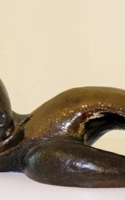 Reclining Woman with Child by Monica Mauer Jan