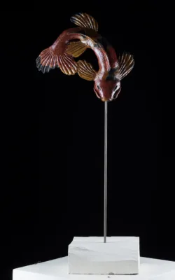 Red and Yellow Koi Fish by Heather Wilson