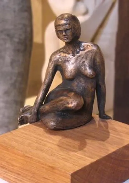 Seated Figure by Anna Meszaros