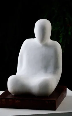 Seated figure by Peter Sanders