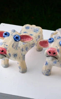 Two Cows by Bronwyn Lewis