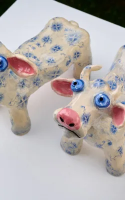 Two Cows by Bronwyn Lewis