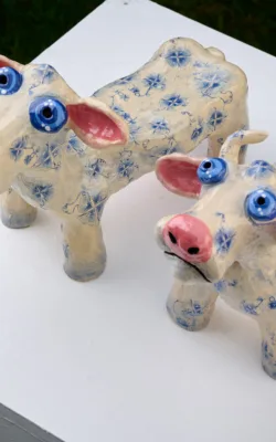 Two Cows by Bronwyn Lewis