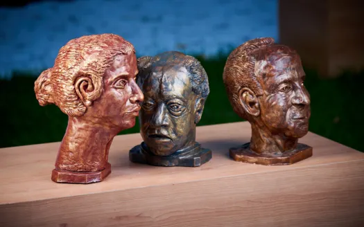 Two Men and a Woman (Installation) by Eitan Froumine