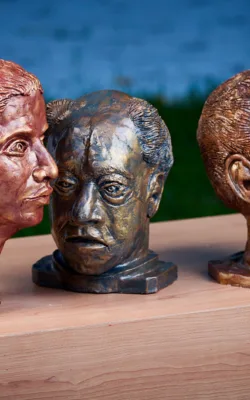 Two Men and a Woman (Installation) by Eitan Froumine