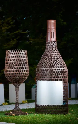 Wine Bottle & Glass by Neil Findley
